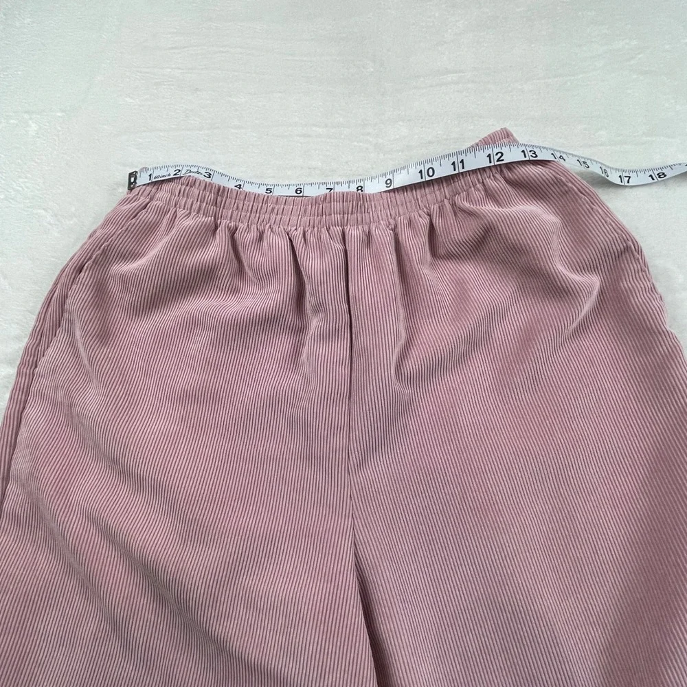 Alfred Dunner‎ Mauve Pink Corduroy Zip Jacket and Pants Set Womens 14